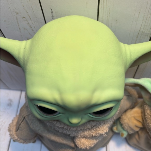 Star Wars Plush Baby Yoda Figure Grogu Doll Mattel 2 Good condition Mandalorian - Picture 5 of 13
